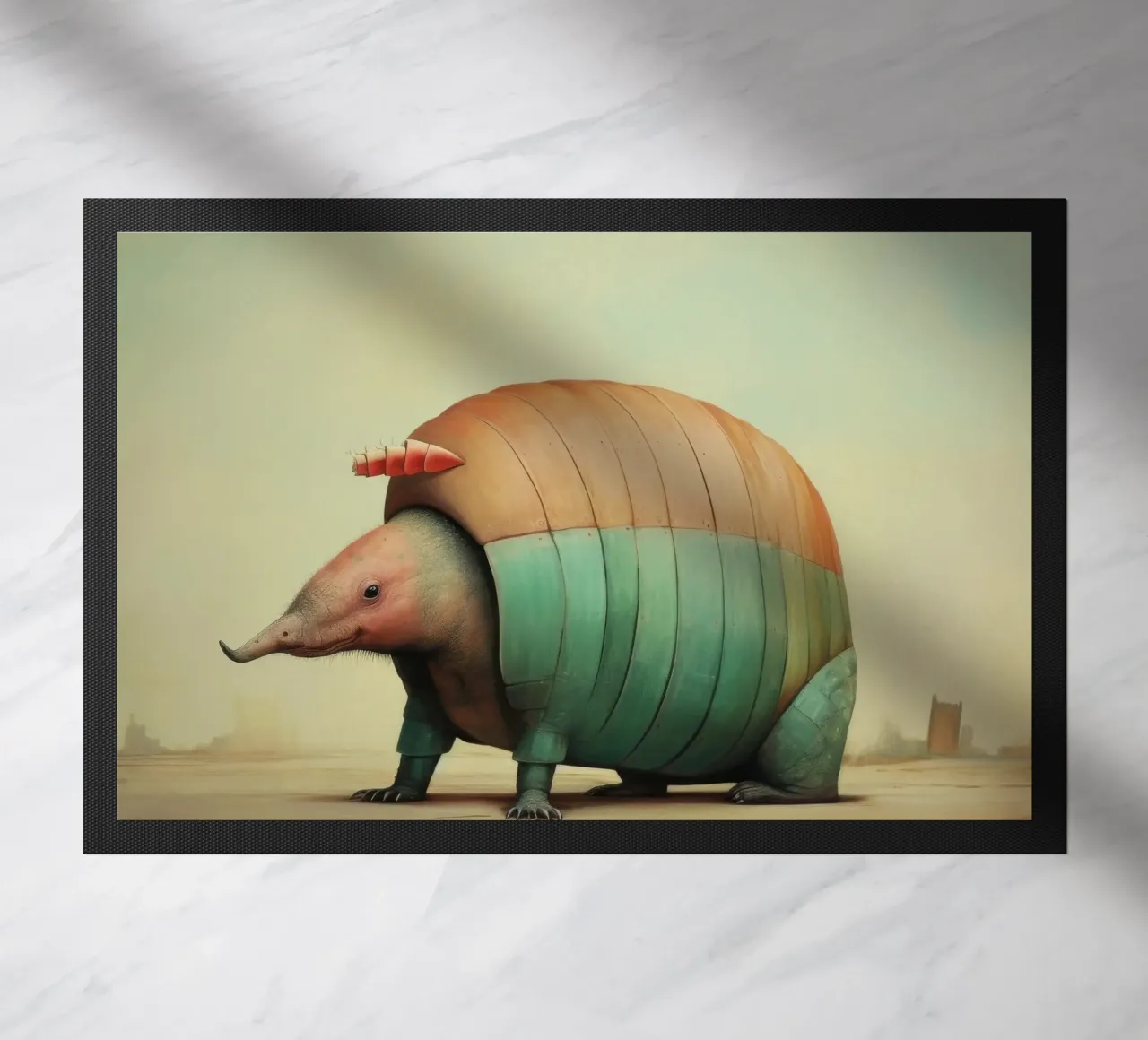 Armadillo minimale 3 zerbino da Minimal Animal Art