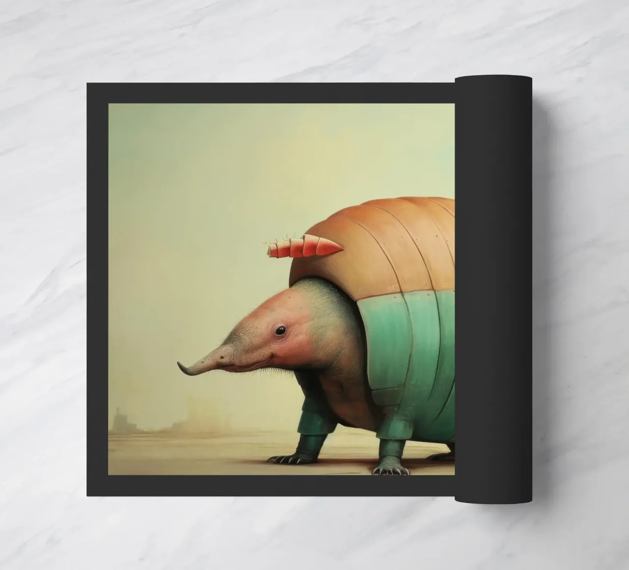 Armadillo minimale 3 zerbino da Minimal Animal Art