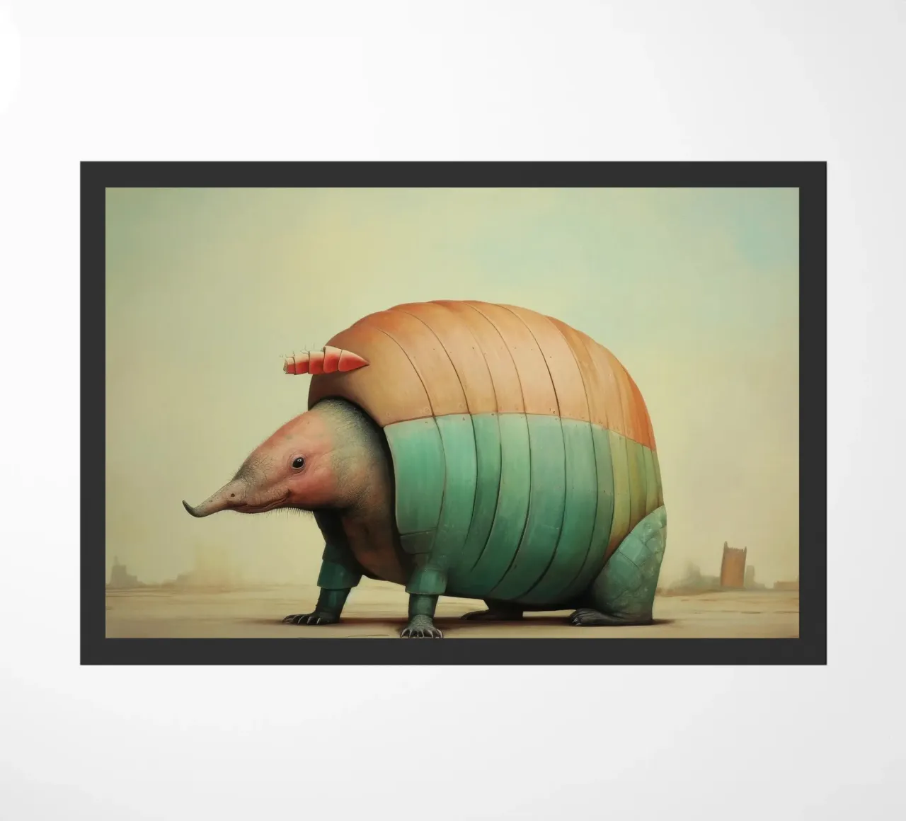 Armadillo minimale 3 zerbino da Minimal Animal Art