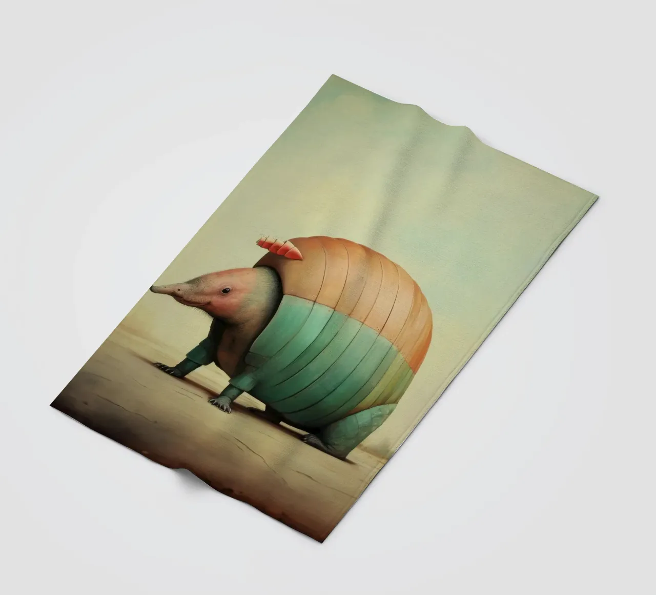 Armadillo minimale 3 coperta in pile da Minimal Animal Art