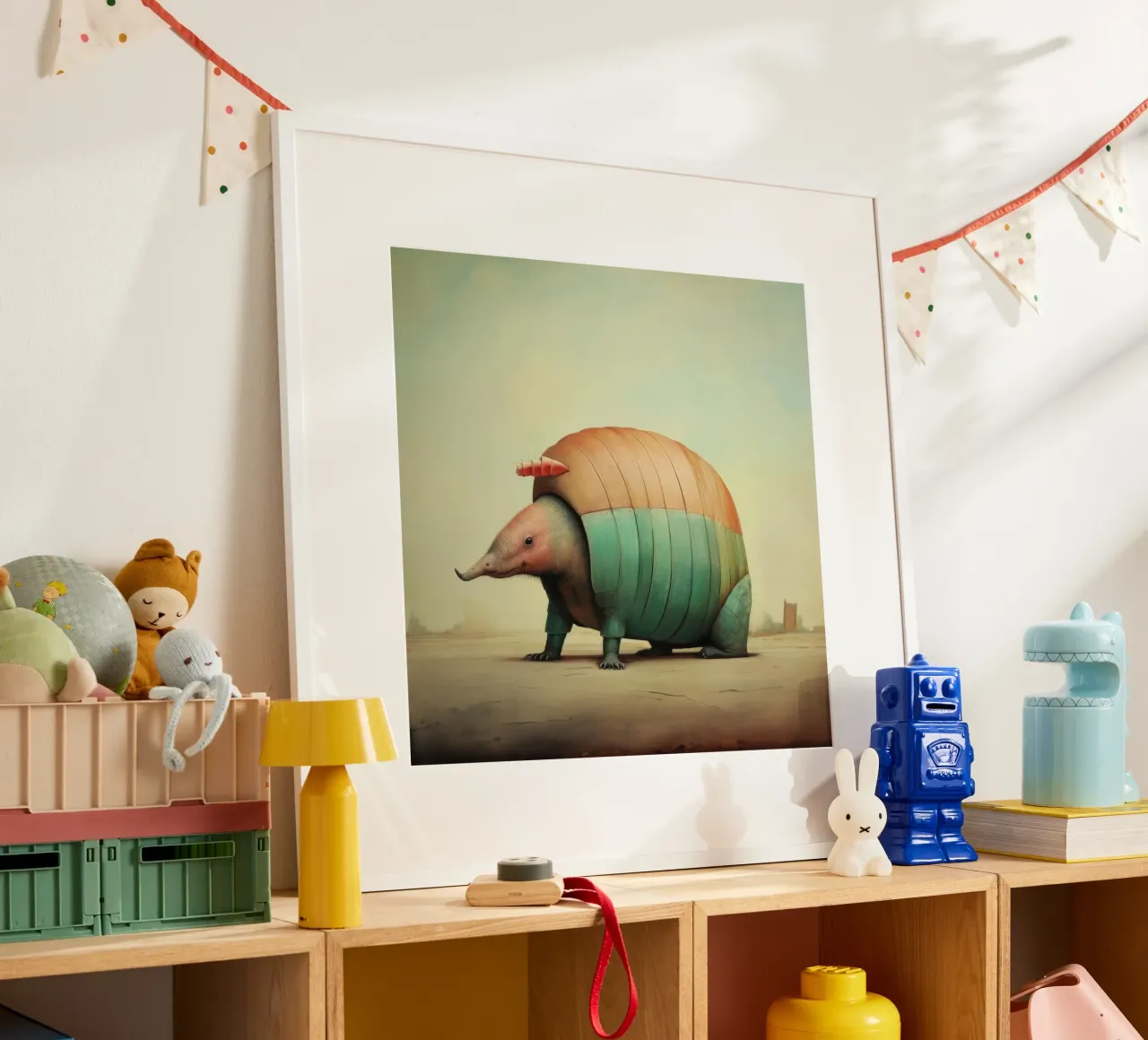 Armadillo minimale 3 carta hahnemühle da Minimal Animal Art