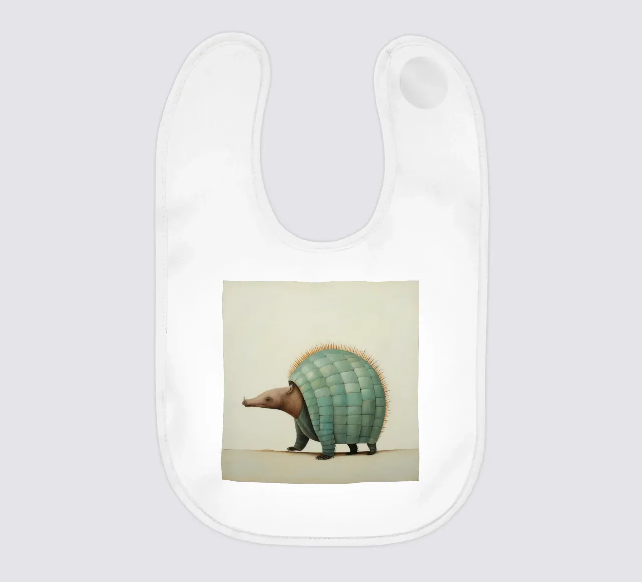 Armadillo minimo 1 bavaglino da Minimal Animal Art