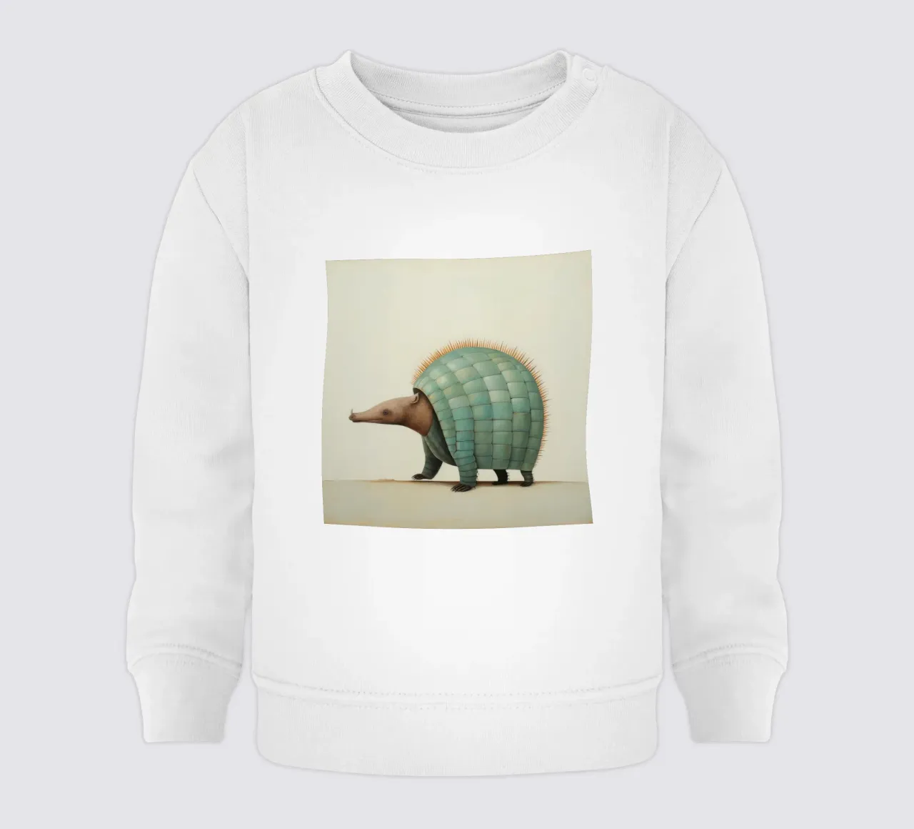 Armadillo minimo 1 felpa neonato da Minimal Animal Art