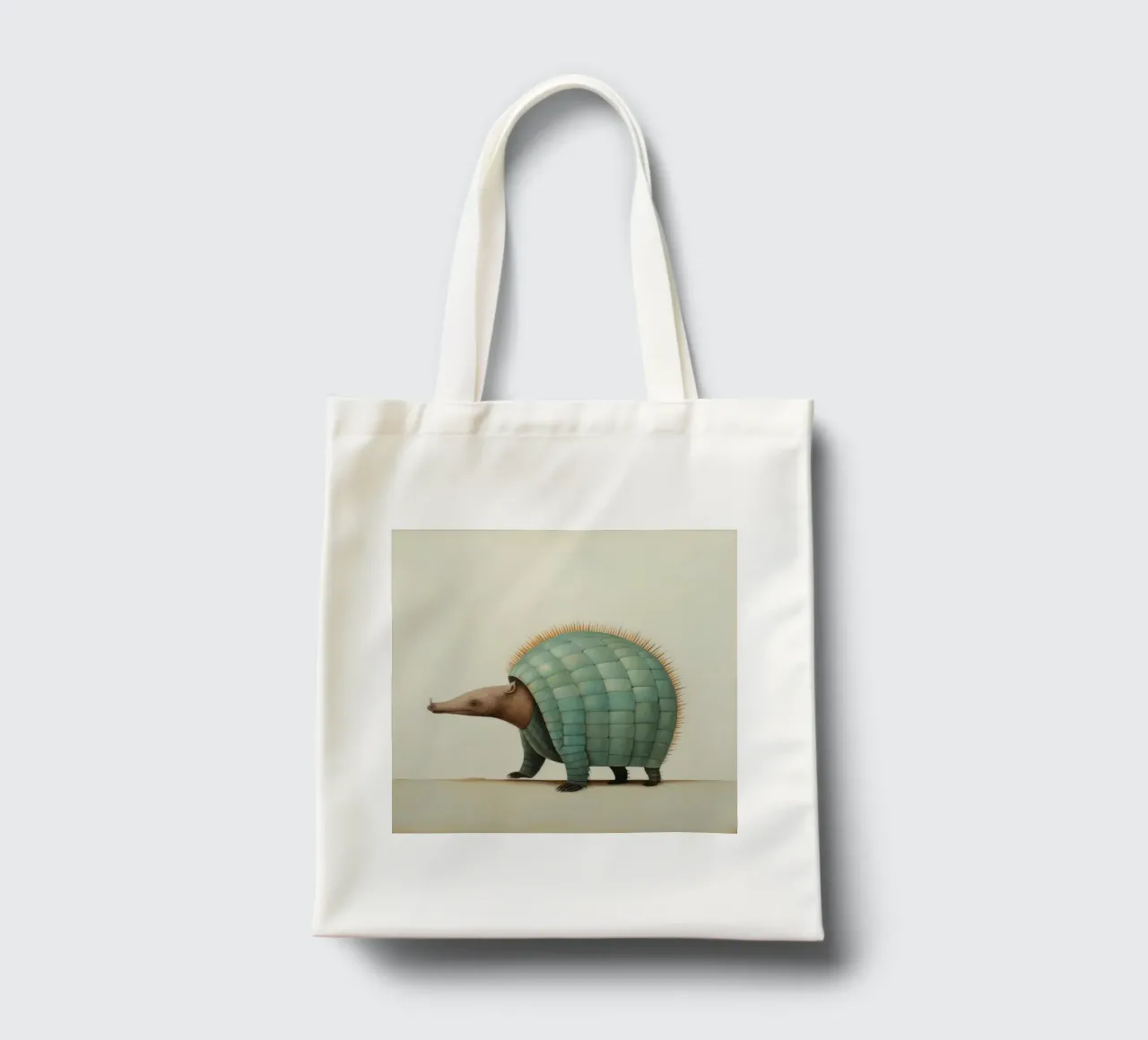 Armadillo minimo 1 borsa in juta da Minimal Animal Art