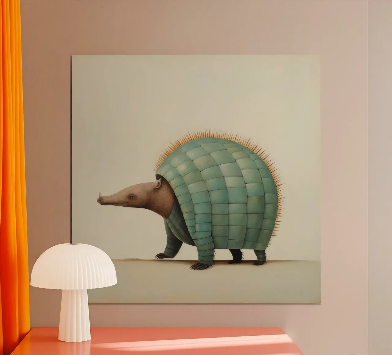 Armadillo minimo 1 carta hahnemühle da Minimal Animal Art