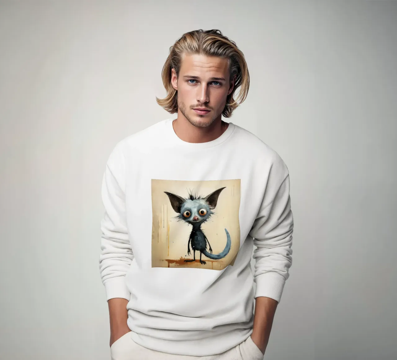 Minimal Ja Ja 2 Sweatshirt von Minimal Animal Art