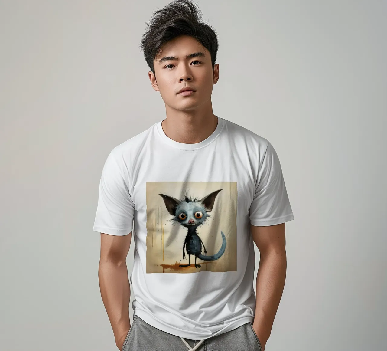 Minimal Ja Ja 2 T-Shirt von Minimal Animal Art