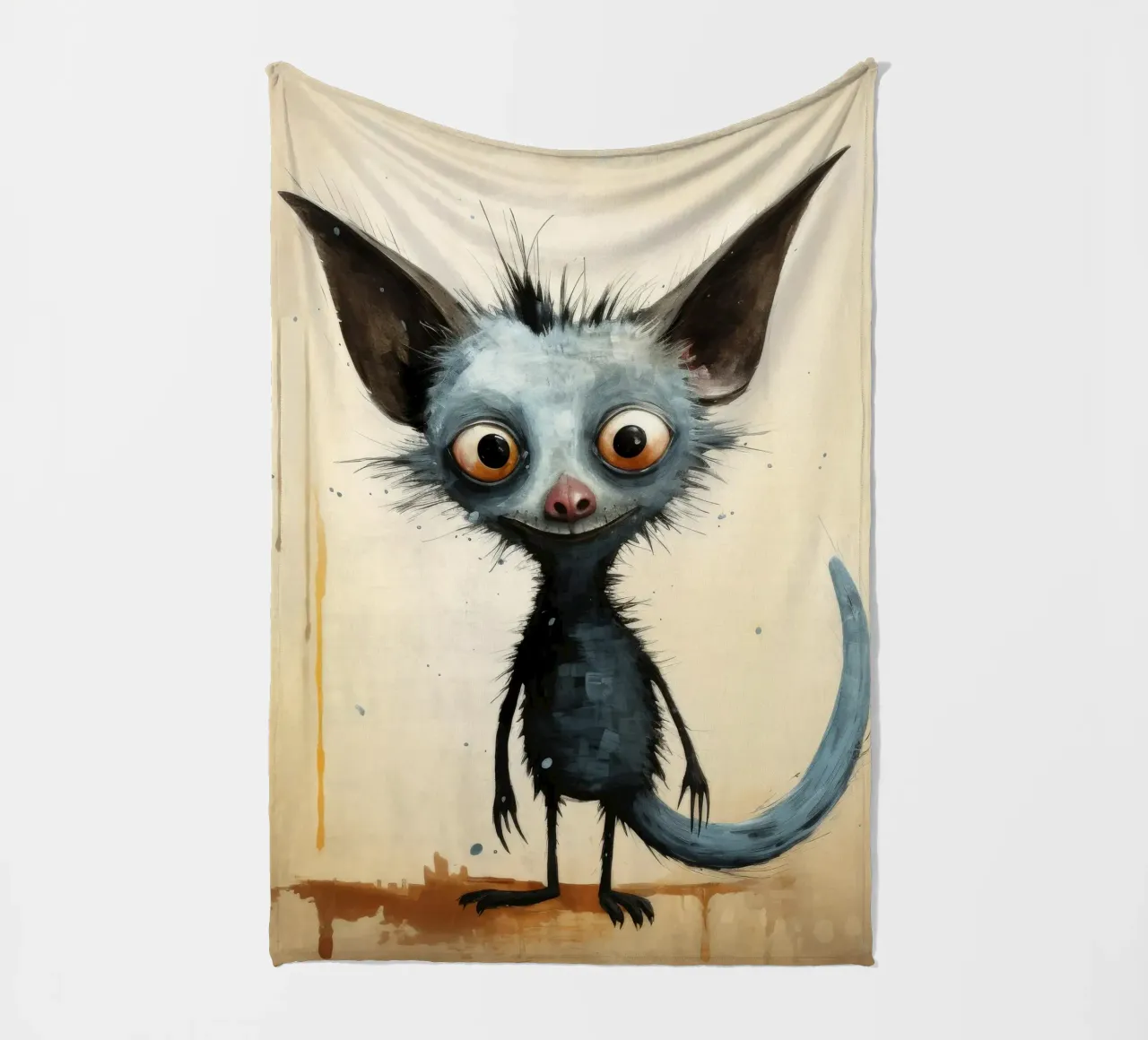 Minimal Ja Ja 2 Fleecedecke von Minimal Animal Art