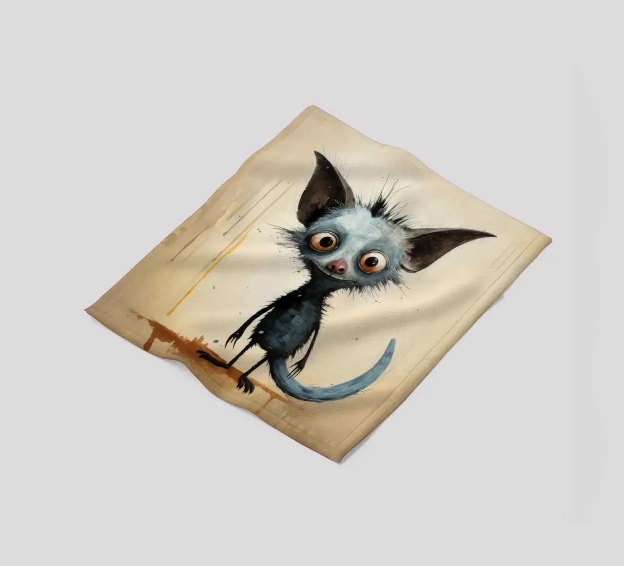 Minimal Ja Ja 2 Fleecedecke von Minimal Animal Art