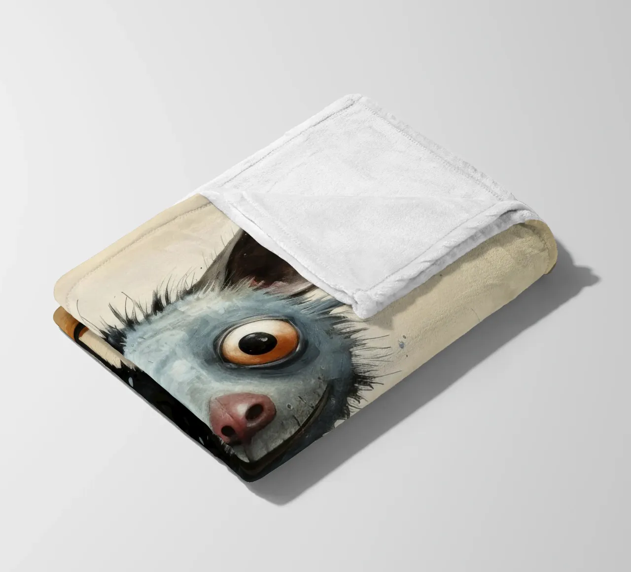 Minimal Ja Ja 2 Fleecedecke von Minimal Animal Art