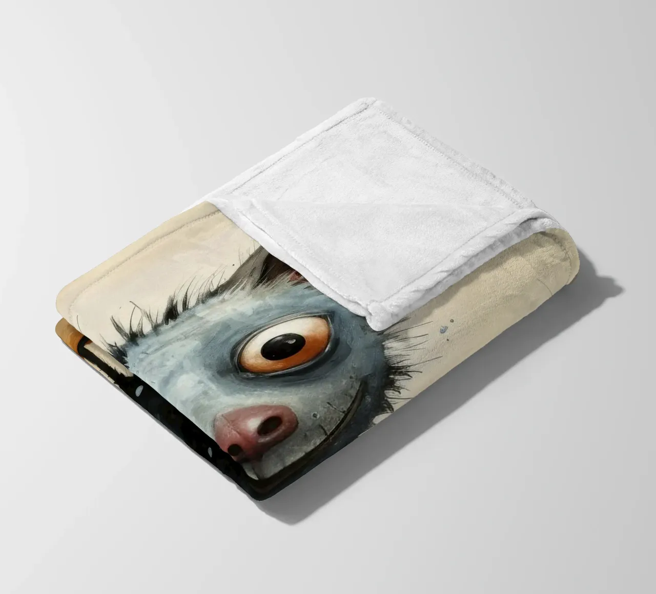 Minimal Ja Ja 2 Fleecedecke von Minimal Animal Art