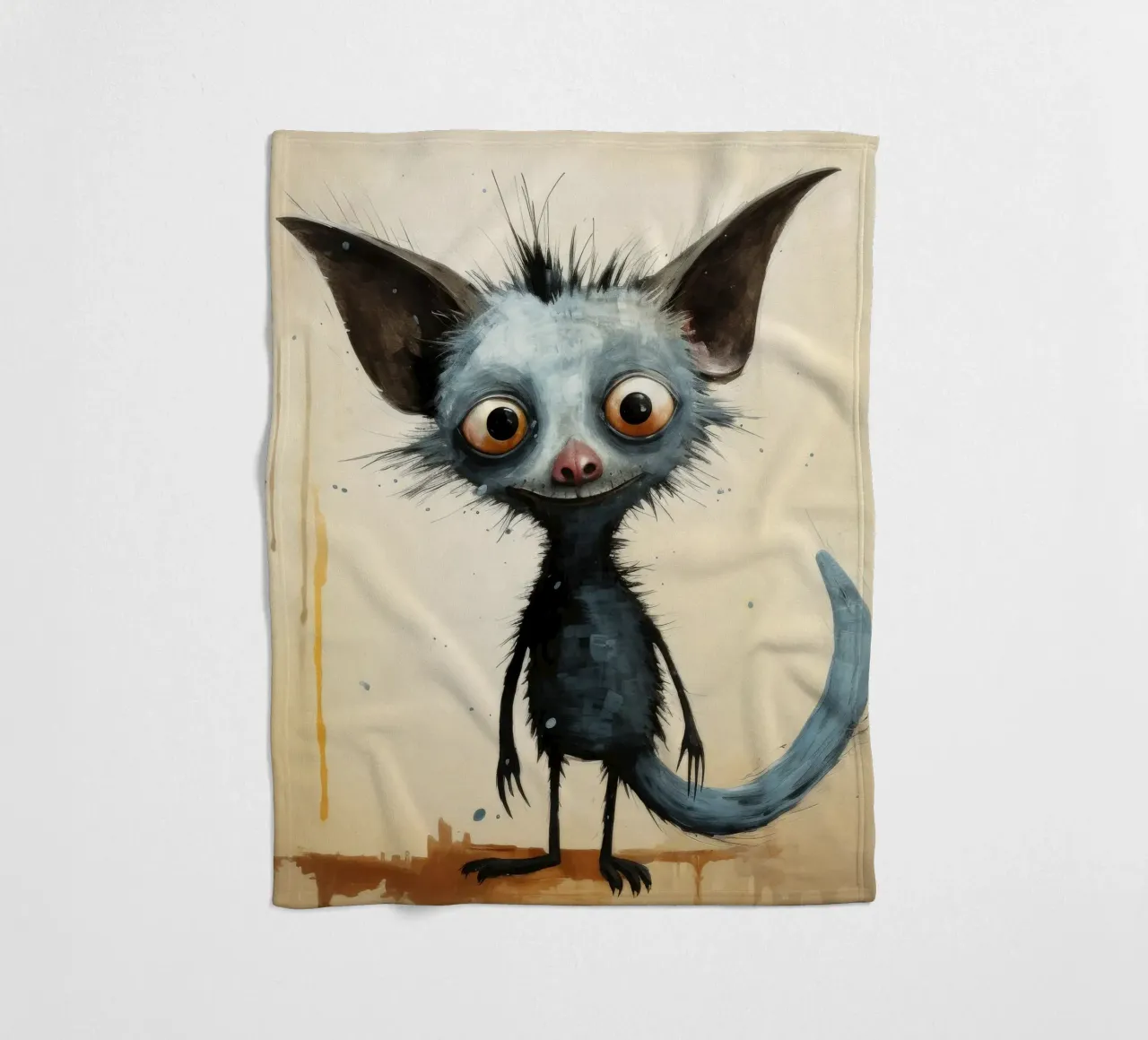 Minimal Ja Ja 2 Fleecedecke von Minimal Animal Art