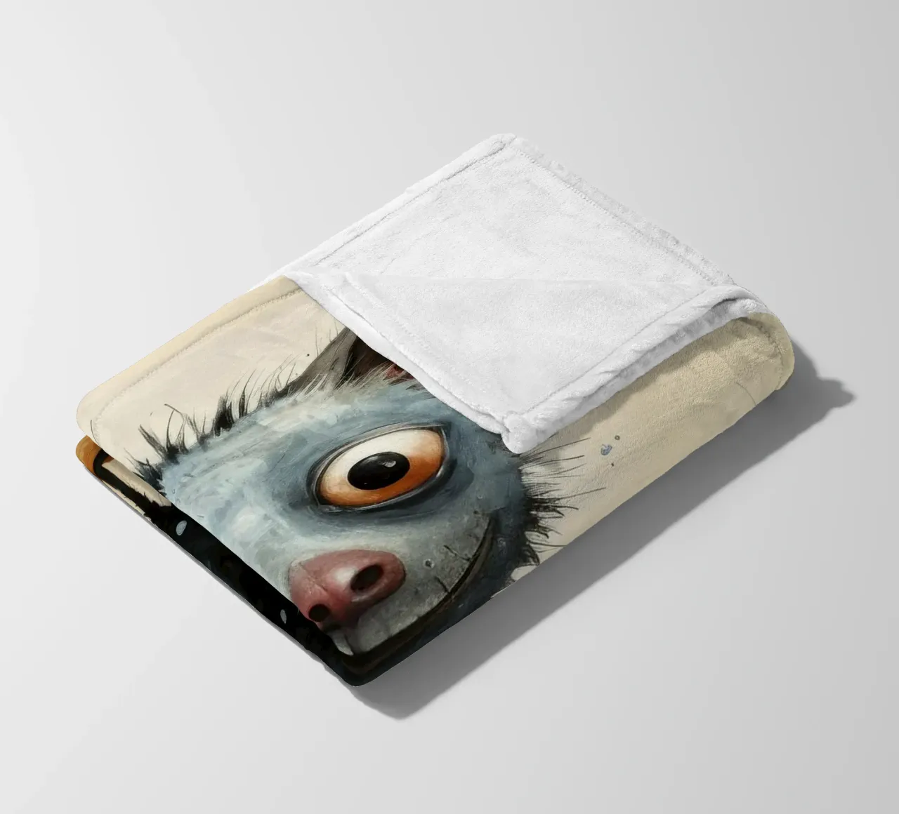 Minimal Ja Ja 2 Fleecedecke von Minimal Animal Art