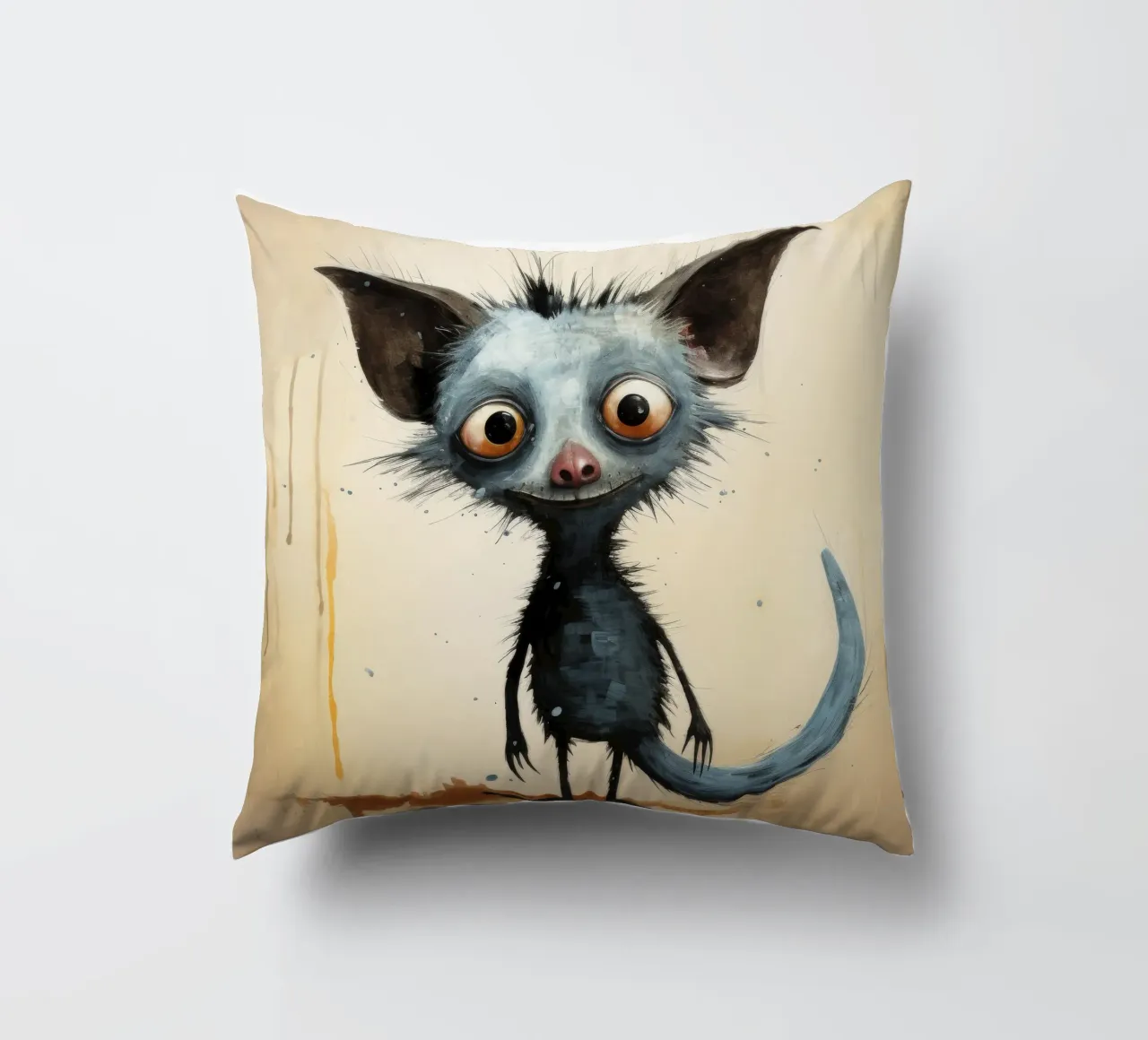 Minimal Ja Ja 2 Kissen von Minimal Animal Art