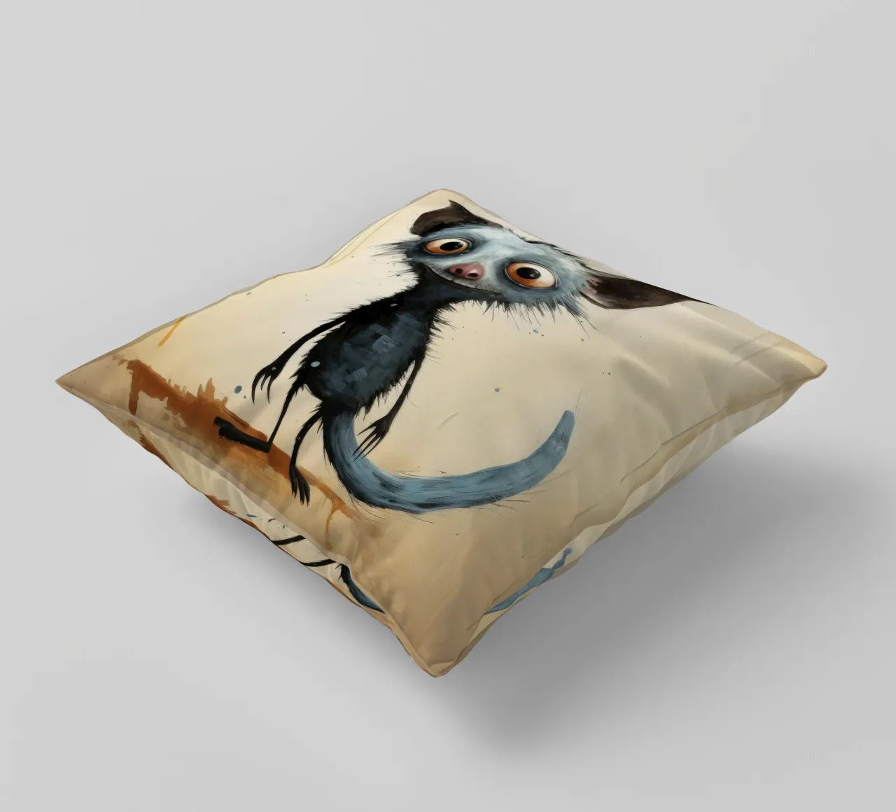 Minimal Ja Ja 2 Kissen von Minimal Animal Art