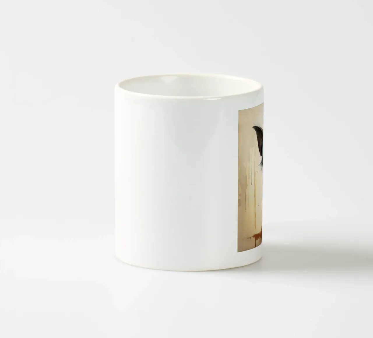 Minimal Ja Ja 2 Keramik Tasse von Minimal Animal Art