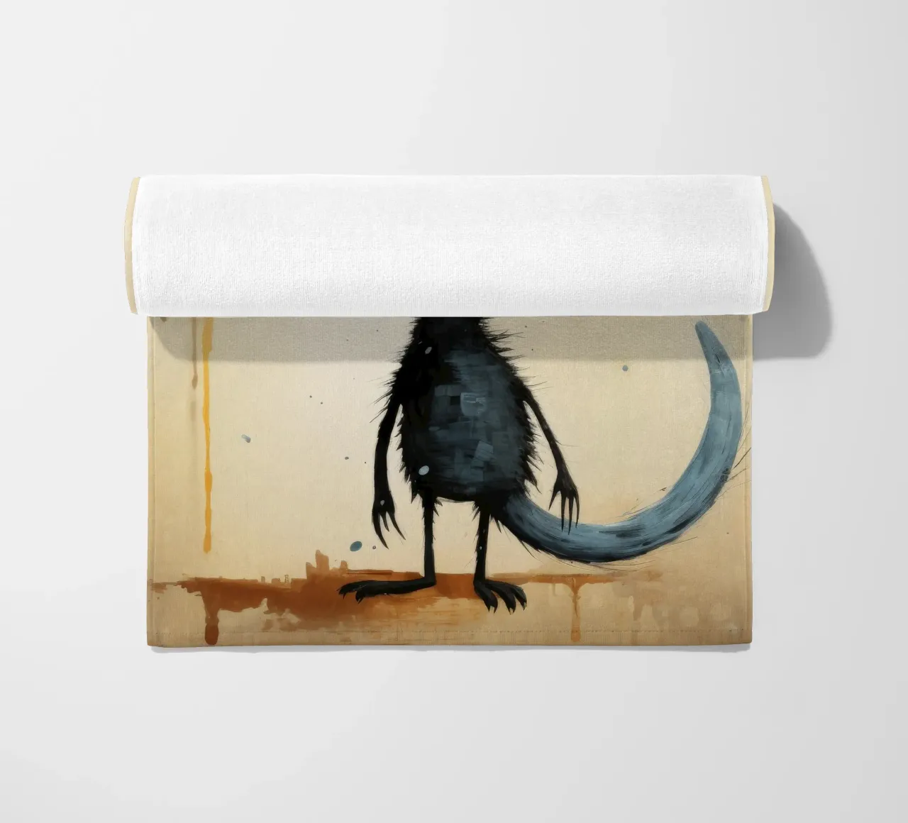 Minimal Ja Ja 2 Strandtuch von Minimal Animal Art