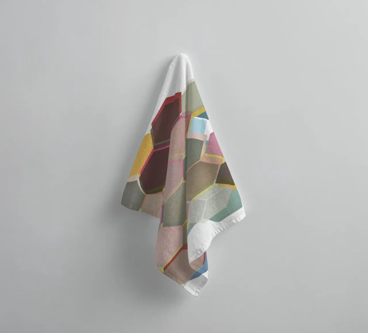 Layered Honeycomb towel by Cassia Beck Collage