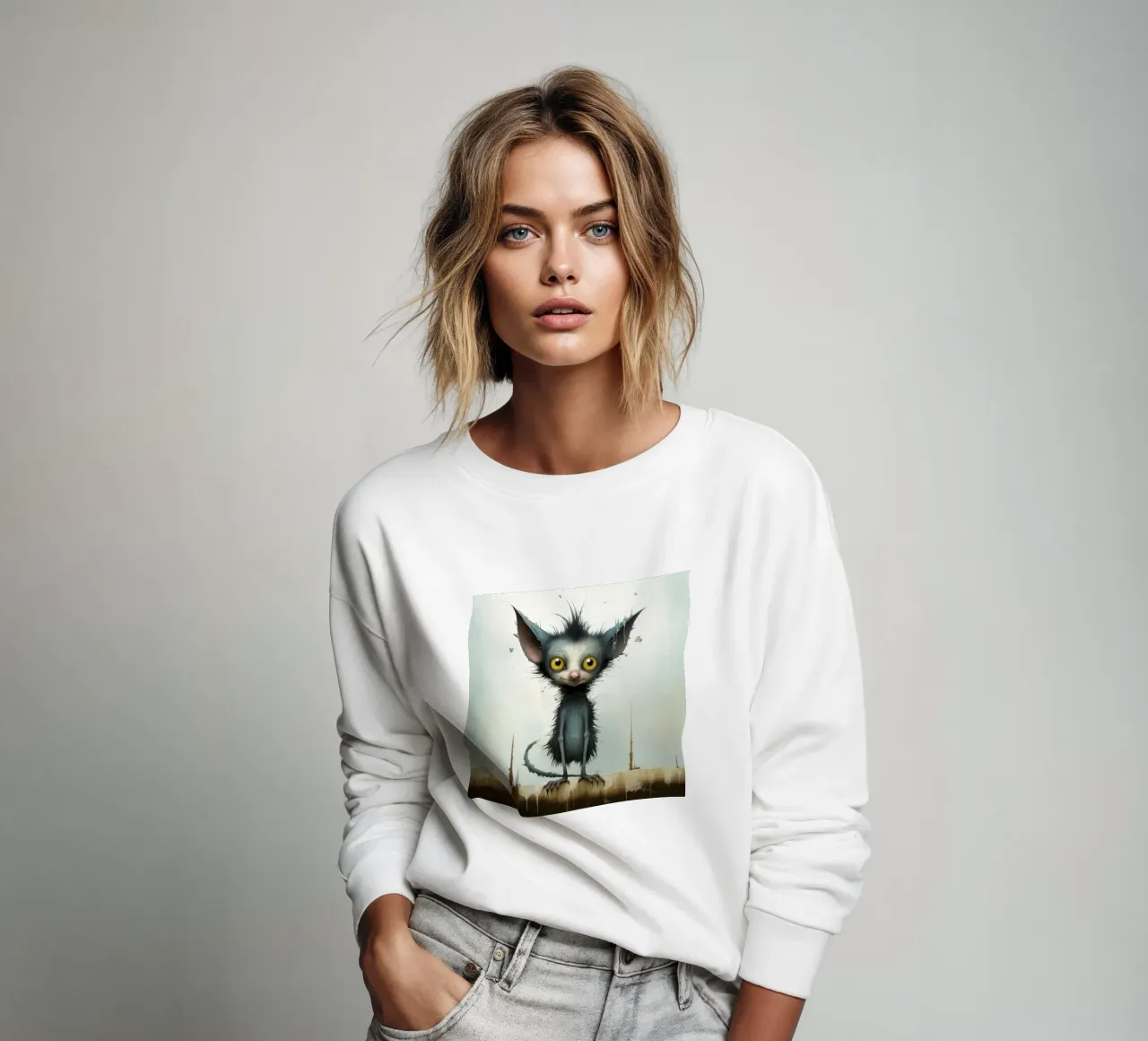 Minimal Ja Ja 3 Sweatshirt von Minimal Animal Art