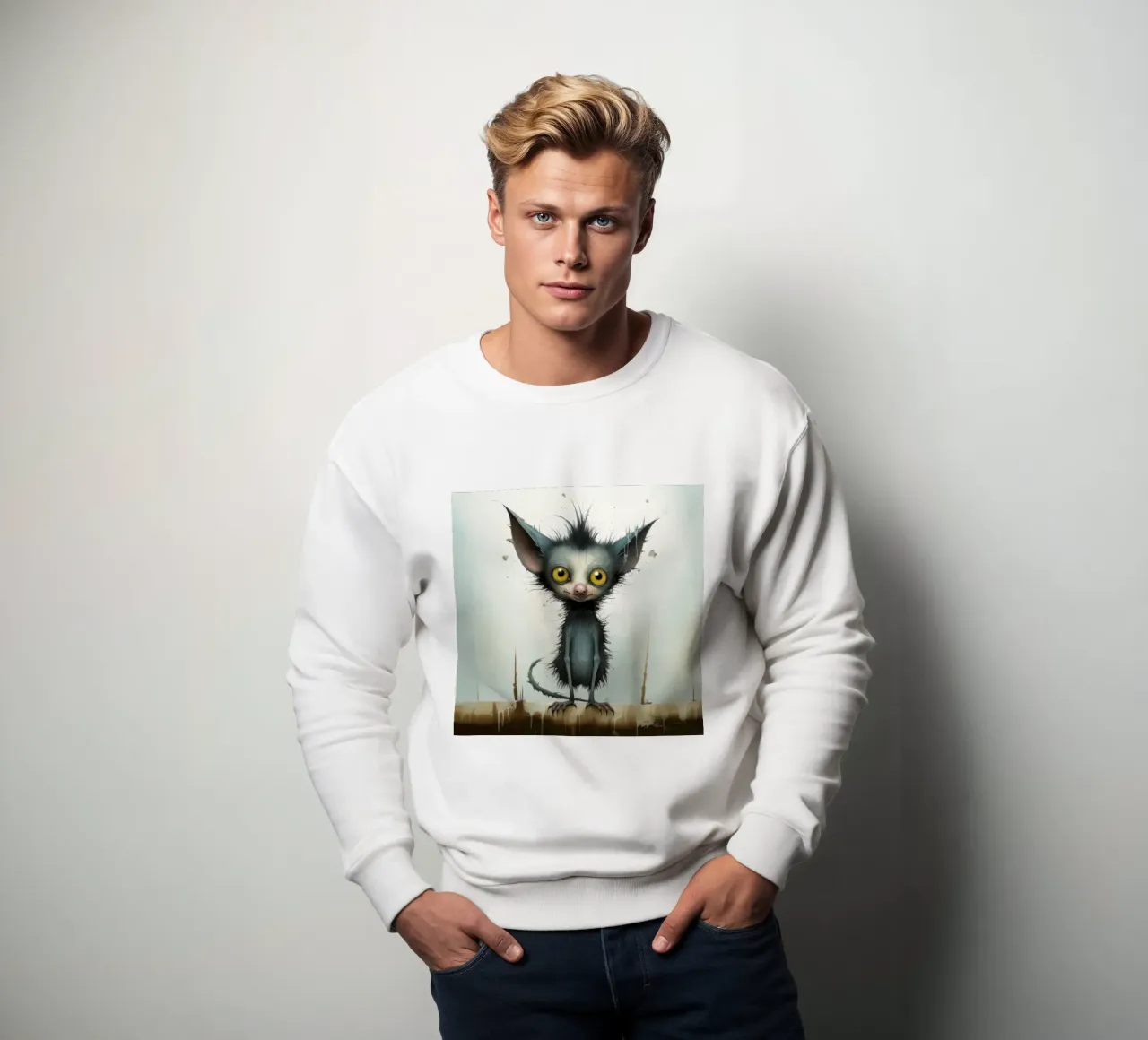 Minimal Ja Ja 3 Sweatshirt von Minimal Animal Art