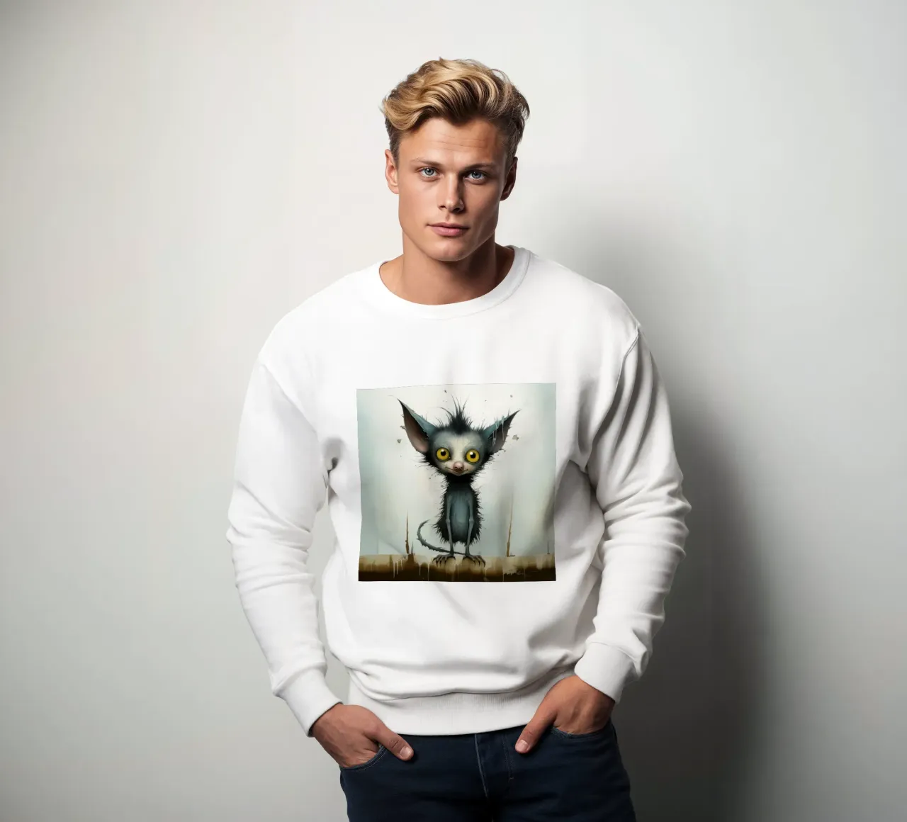 Minimal Ja Ja 3 Sweatshirt von Minimal Animal Art