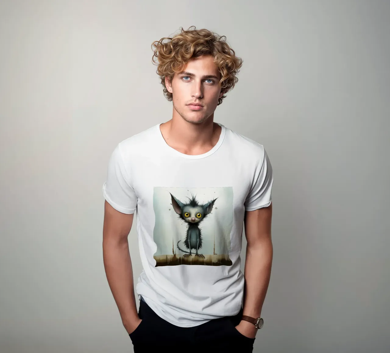 Minimal Ja Ja 3 T-Shirt von Minimal Animal Art