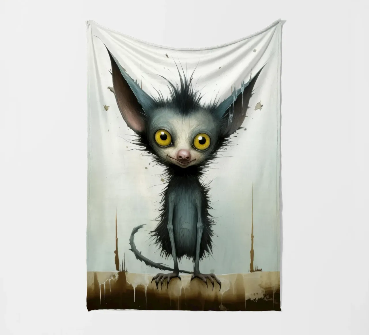 Minimal Ja Ja 3 Fleecedecke von Minimal Animal Art