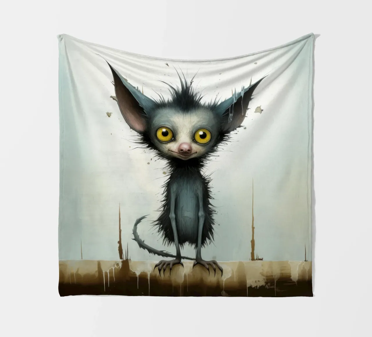 Minimal Ja Ja 3 Fleecedecke von Minimal Animal Art