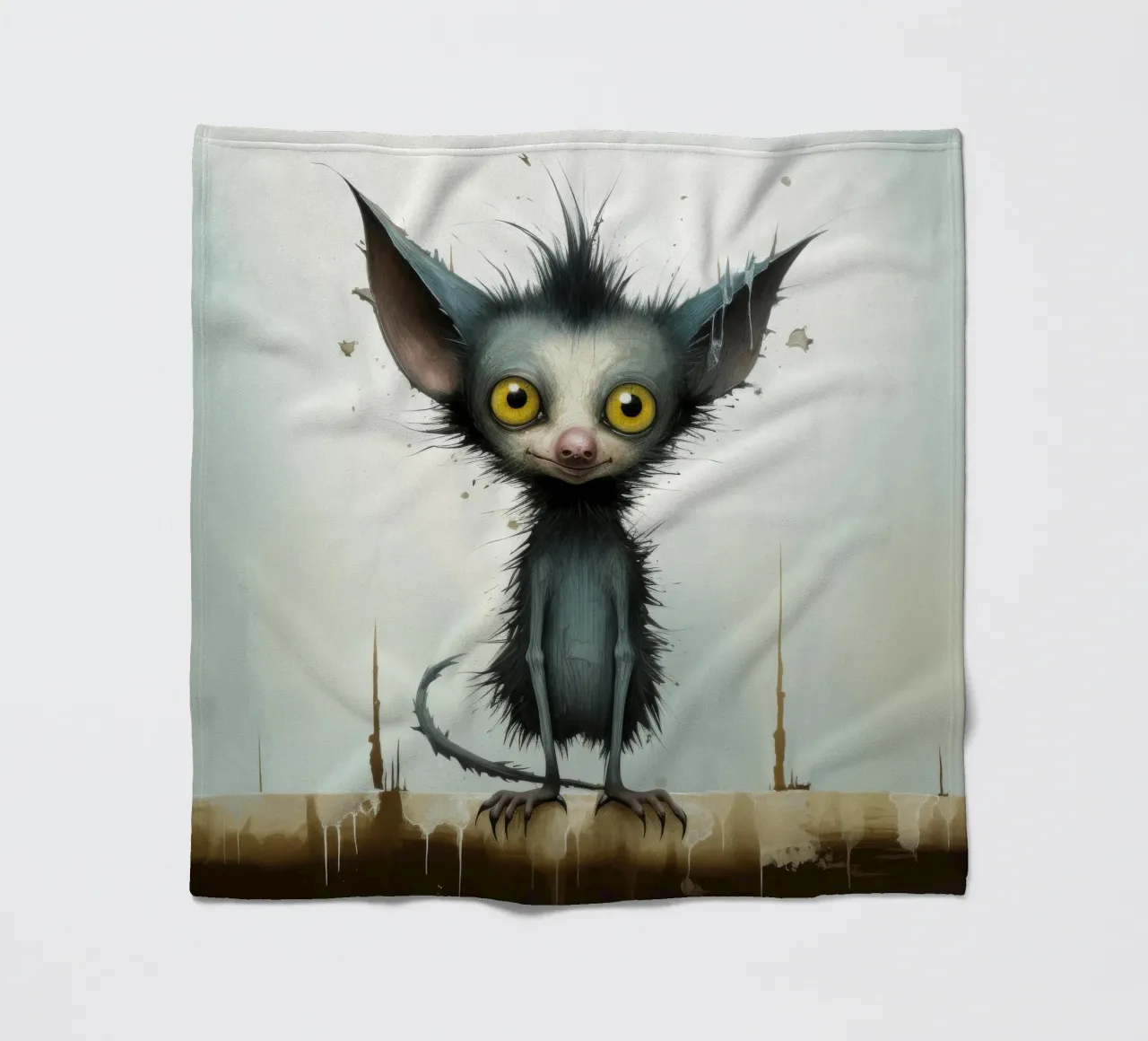 Minimal Ja Ja 3 Fleecedecke von Minimal Animal Art