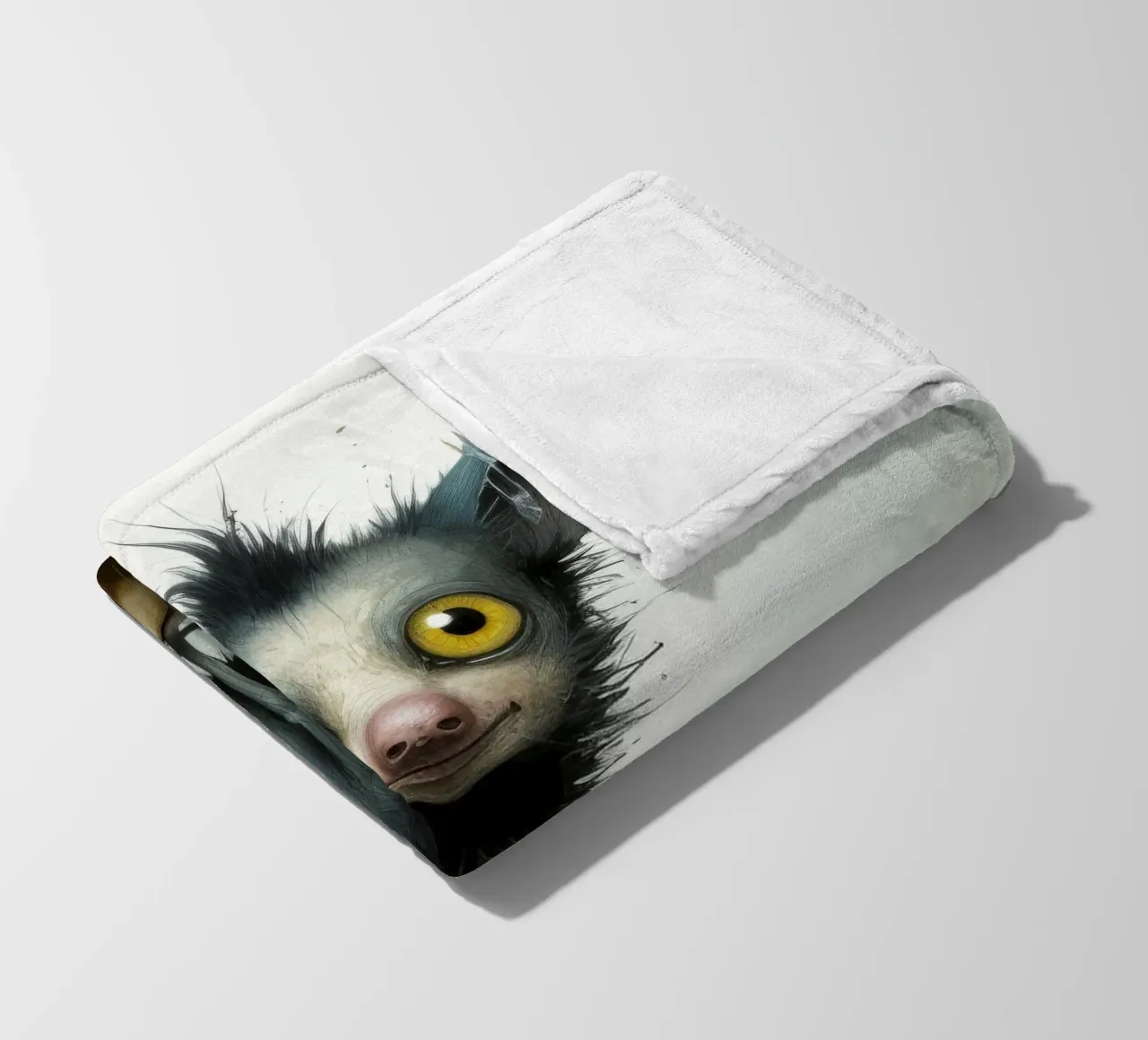 Minimal Ja Ja 3 Fleecedecke von Minimal Animal Art