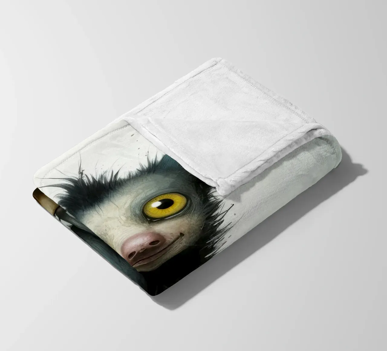 Minimal Ja Ja 3 Fleecedecke von Minimal Animal Art