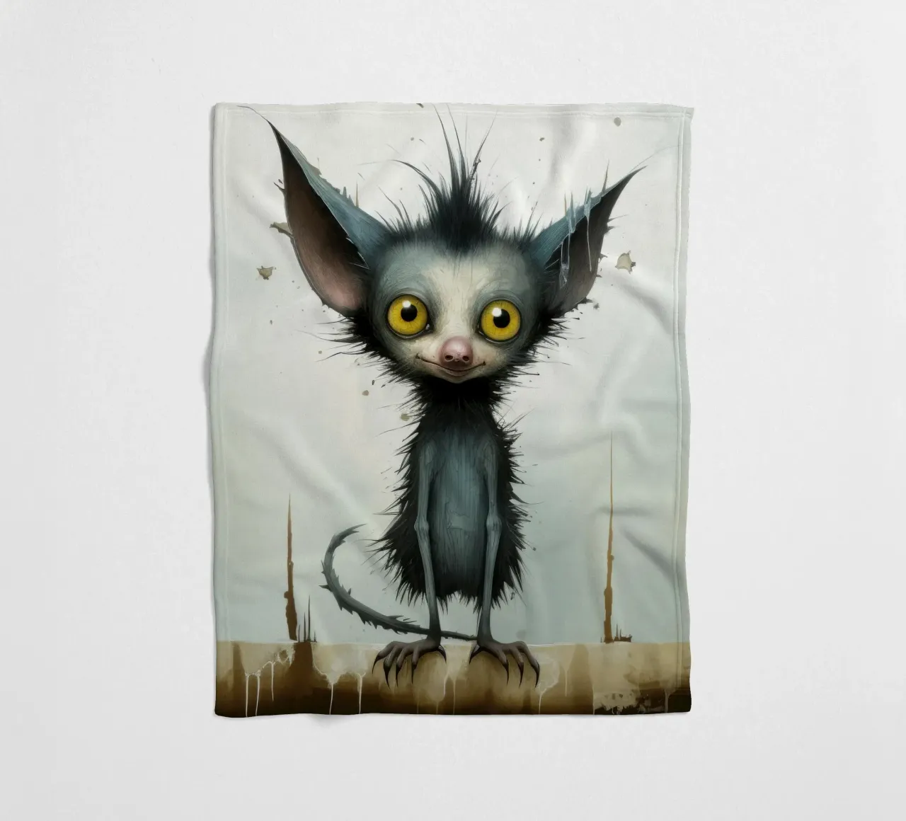 Minimal Ja Ja 3 Fleecedecke von Minimal Animal Art