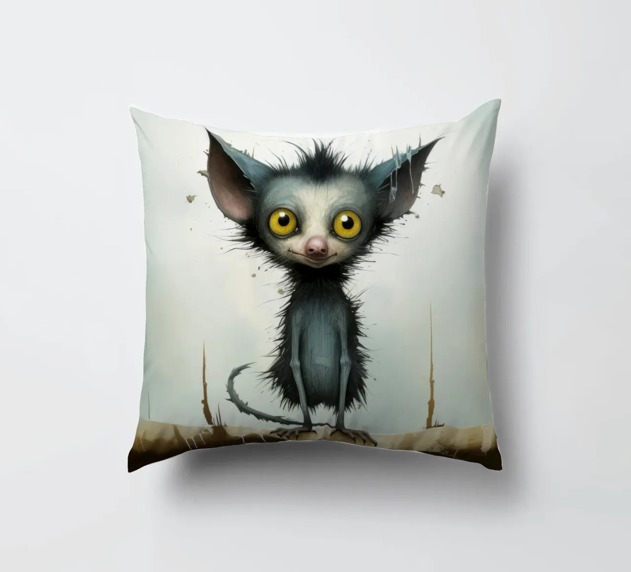 Minimal Ja Ja 3 Kissen von Minimal Animal Art