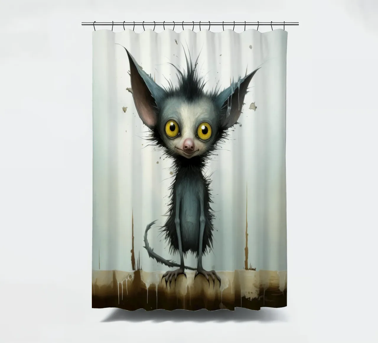 Minimal Ja Ja 3 Duschvorhang von Minimal Animal Art