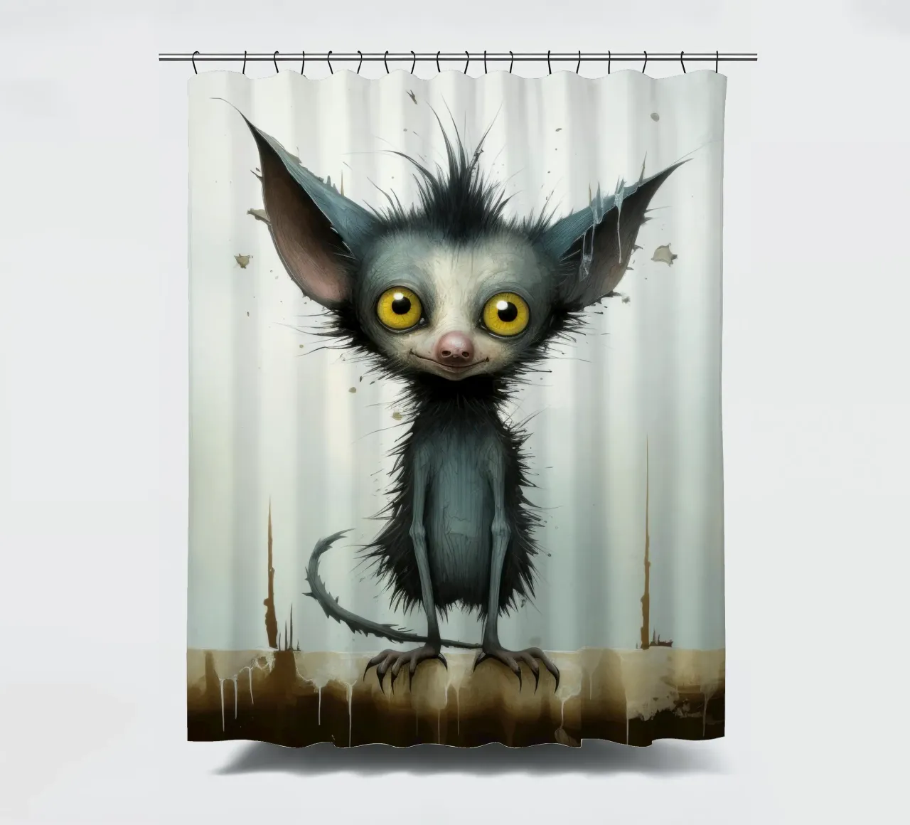Minimal Ja Ja 3 Duschvorhang von Minimal Animal Art