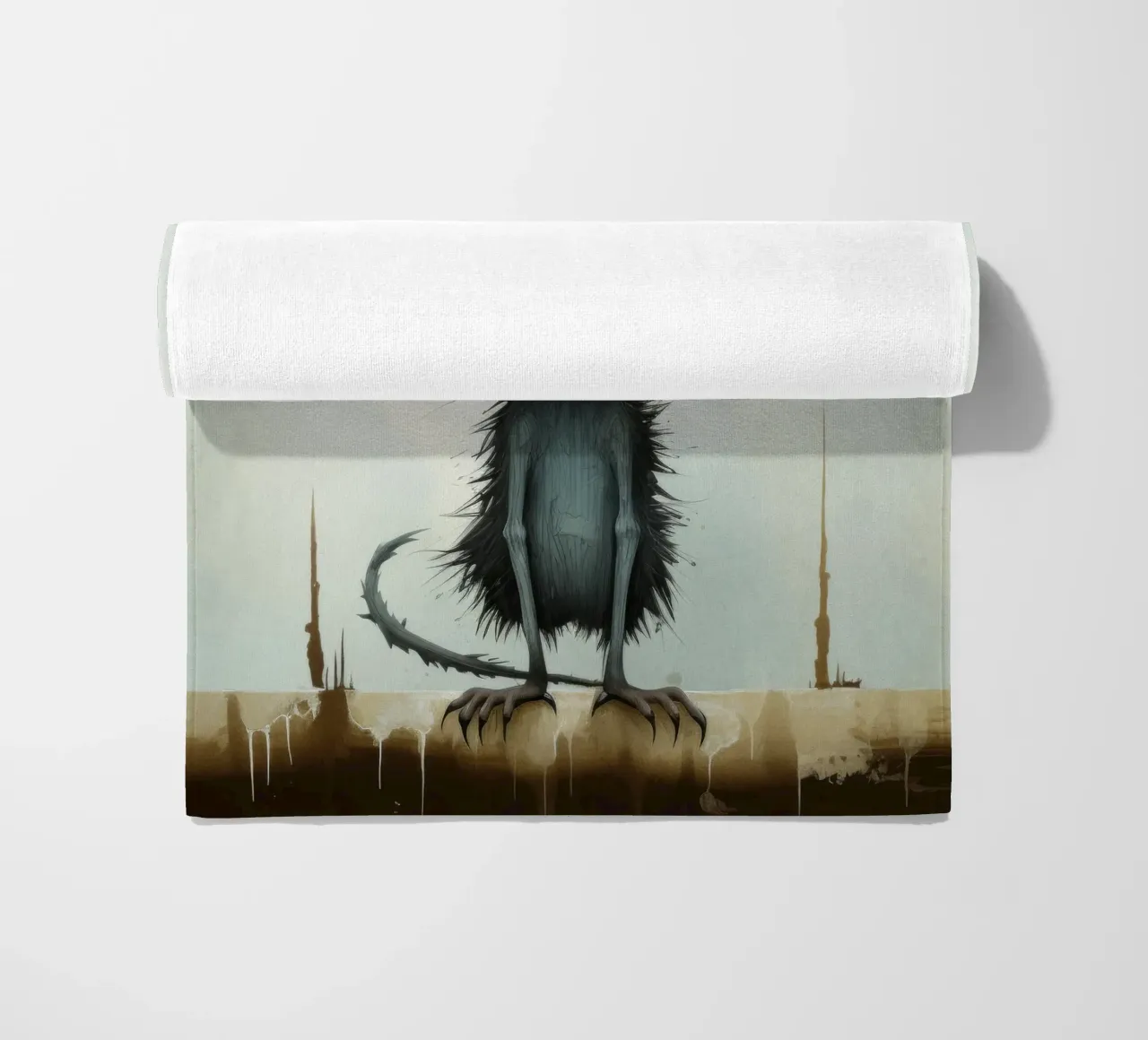 Minimal Ja Ja 3 Strandtuch von Minimal Animal Art