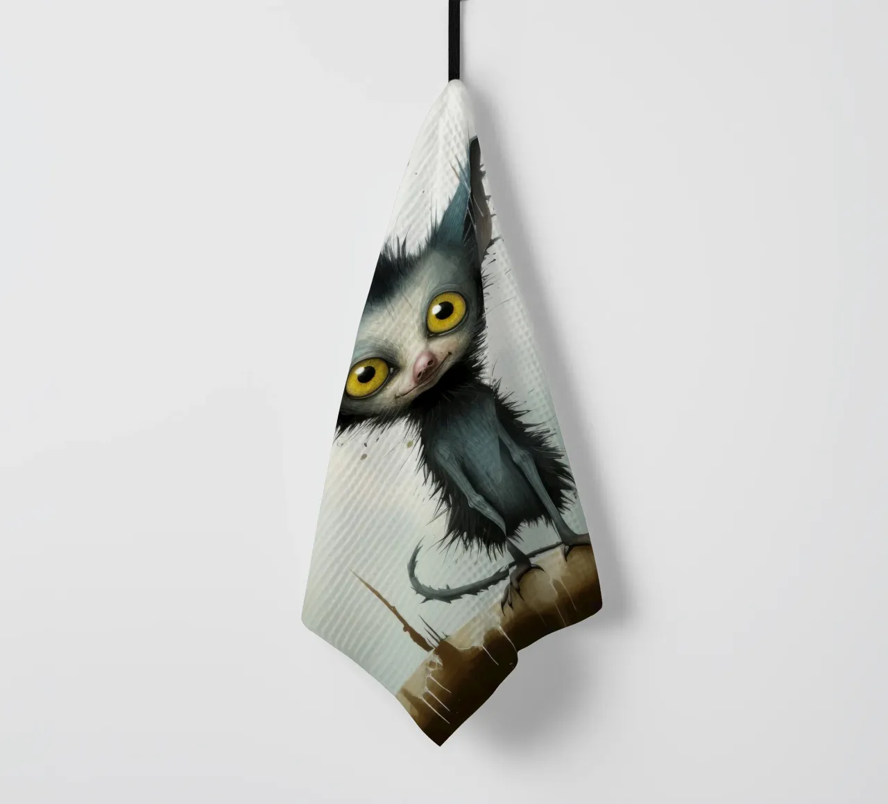 Minimale Aye aye 3 torchon de Minimal Animal Art