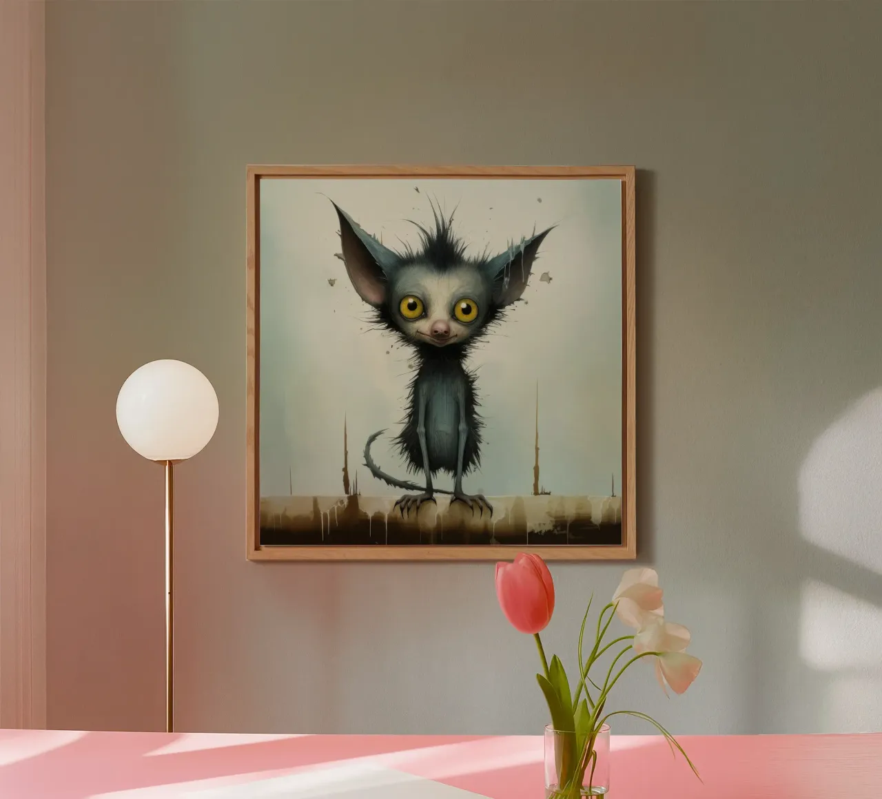 Minimal Ja Ja 3 Alu-Dibond von Minimal Animal Art