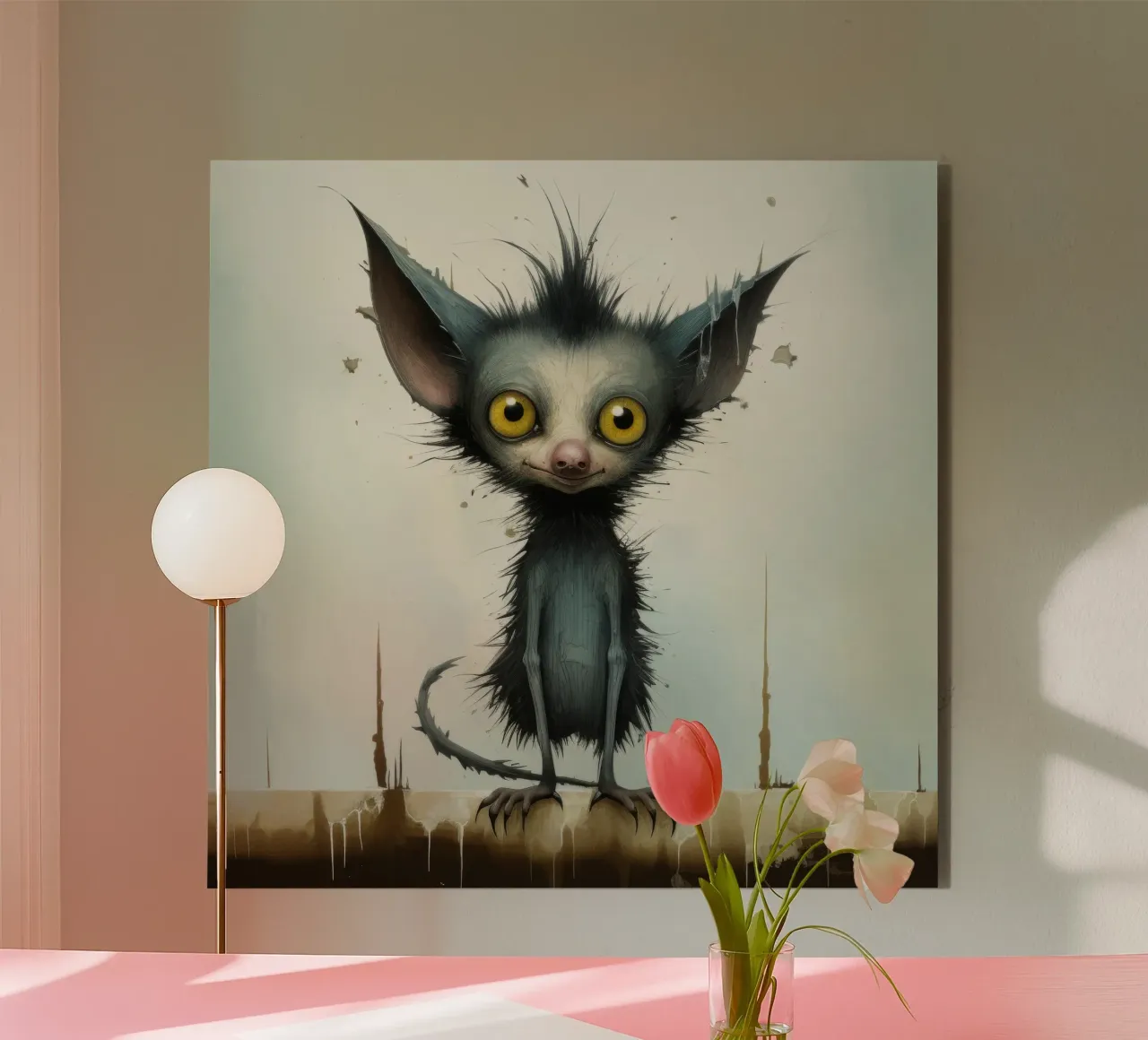 Minimal Ja Ja 3 Alu-Dibond von Minimal Animal Art