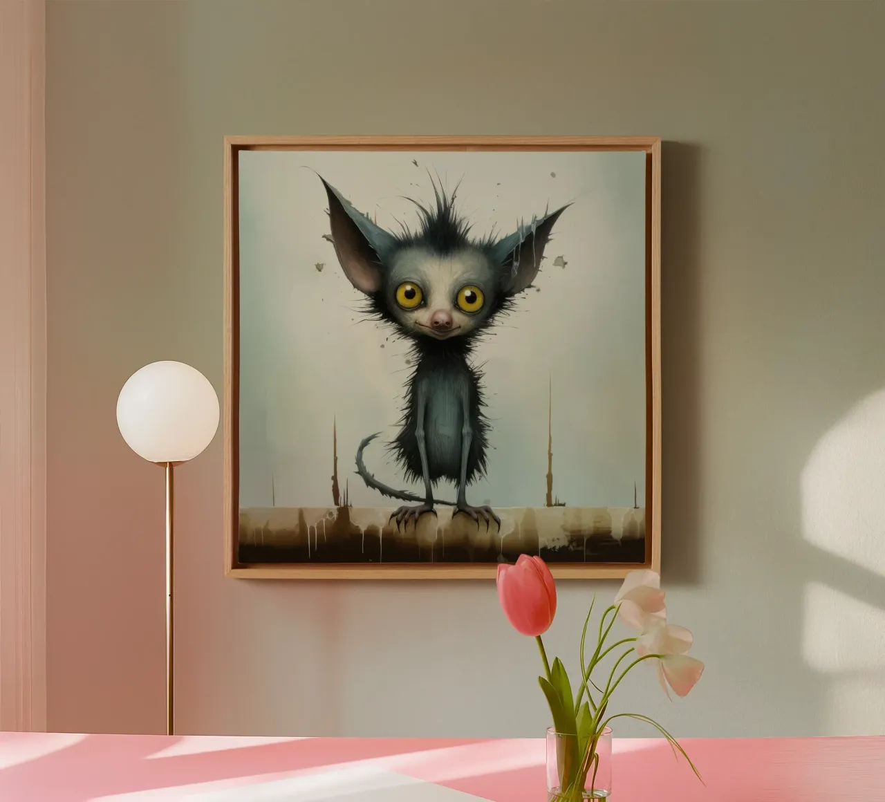 Minimal Ja Ja 3 Leinwand von Minimal Animal Art