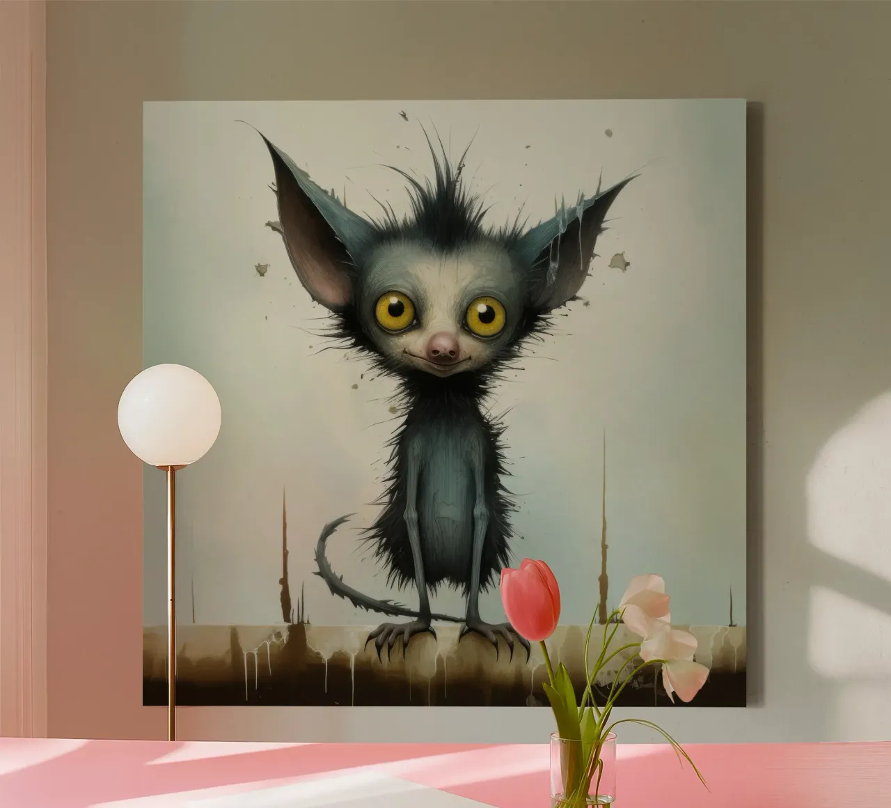 Minimal Ja Ja 3 Leinwand von Minimal Animal Art