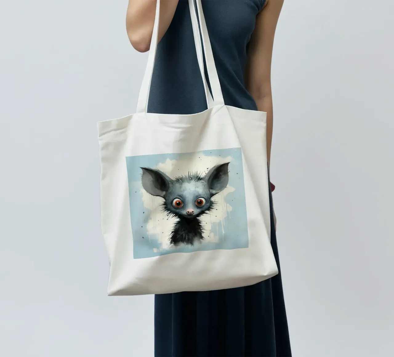 Minimo Sì Sì 4 borsa in juta da Minimal Animal Art