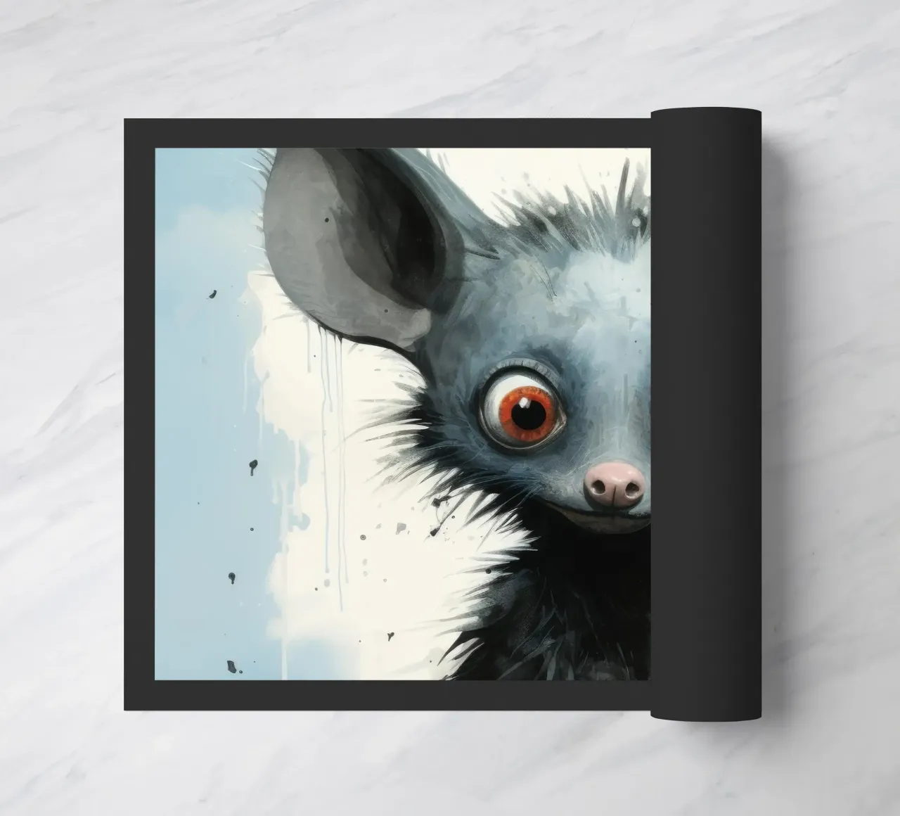 Minimal Ja Ja 4 Fußmatte von Minimal Animal Art