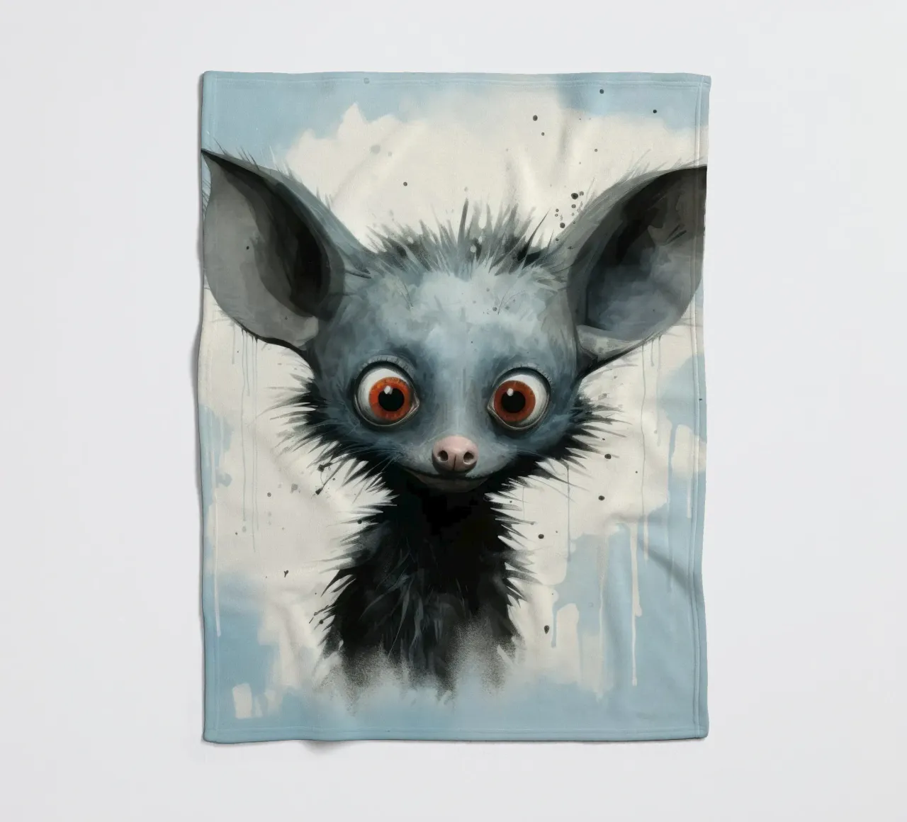 Minimal Ja Ja 4 Fleecedecke von Minimal Animal Art