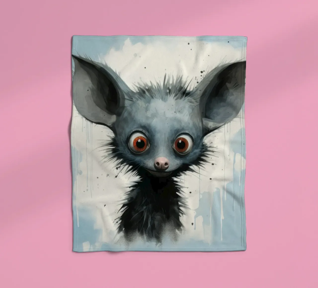 Minimal Ja Ja 4 Fleecedecke von Minimal Animal Art