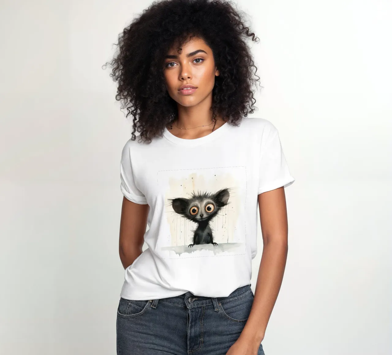 Minimal Ja Ja 1 Frauen T-Shirt von Minimal Animal Art