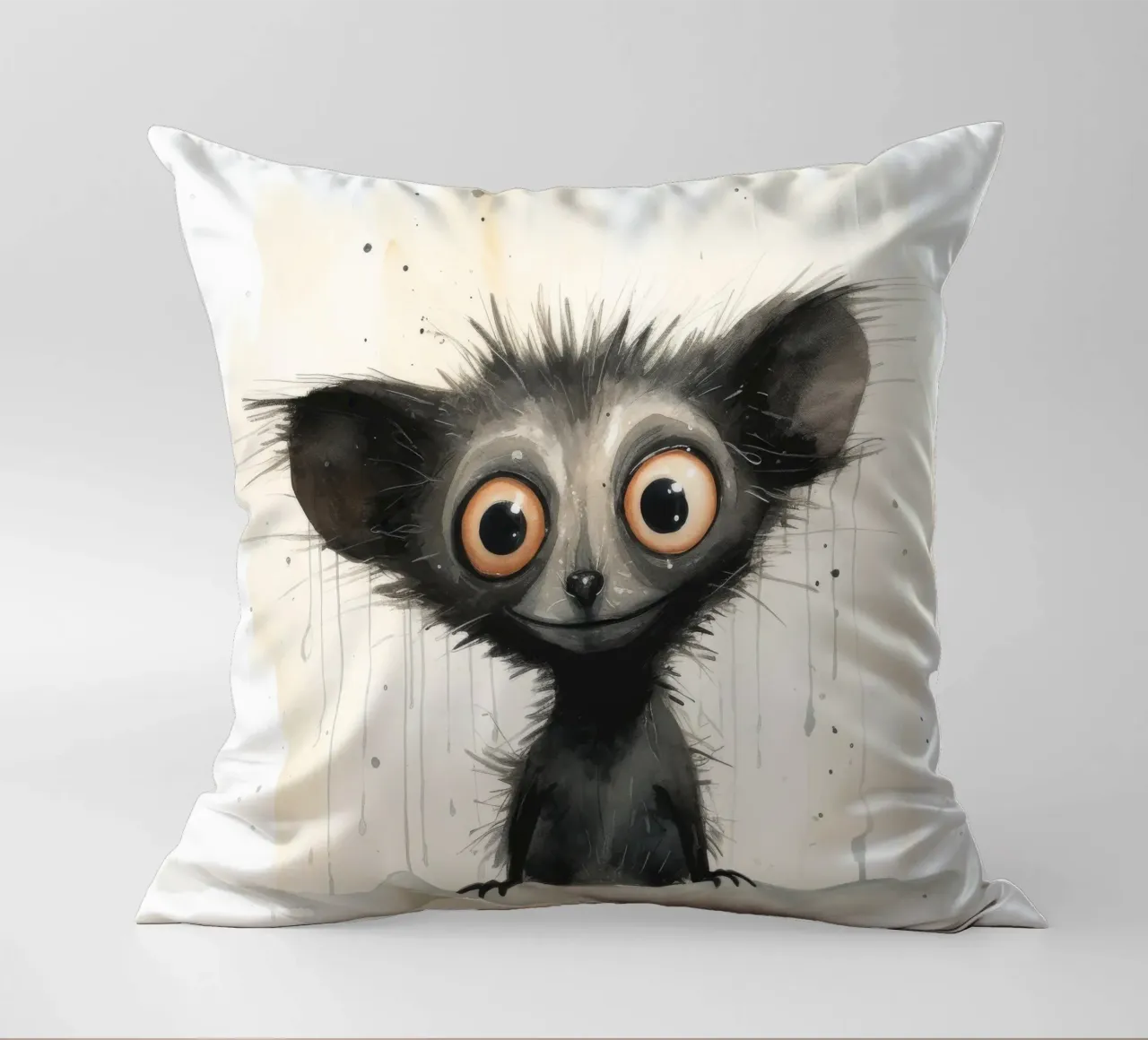 Minimal Ja Ja 1 Kissen von Minimal Animal Art