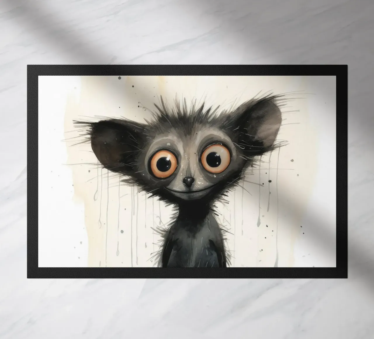 Minimal Ja Ja 1 Fußmatte von Minimal Animal Art