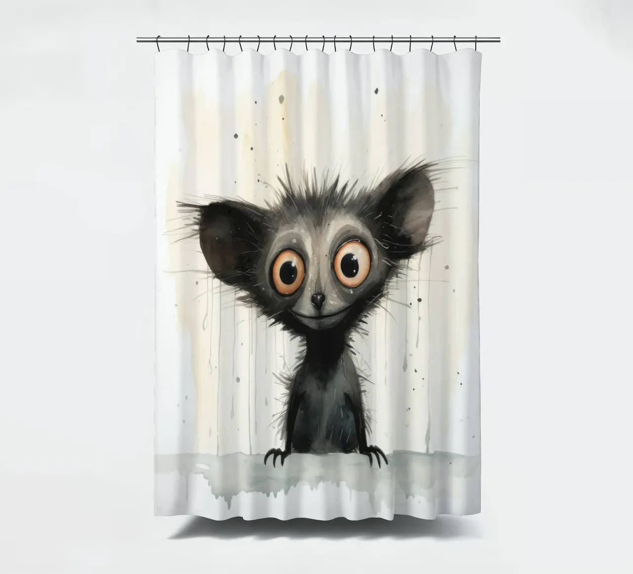 Minimal Ja Ja 1 Duschvorhang von Minimal Animal Art