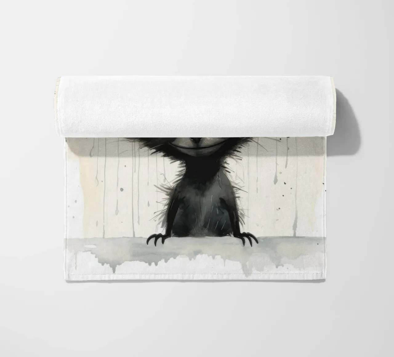 Minimal Ja Ja 1 Strandtuch von Minimal Animal Art